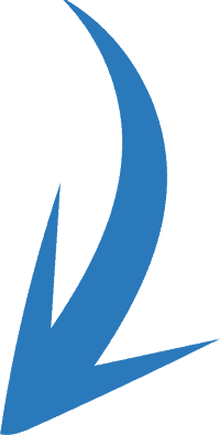 blue-arrow-wide Blue arrow pointing downward and to the left